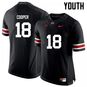 NCAA Ohio State Buckeyes Youth #18 Jonathan Cooper Black Nike Football College Jersey JDU3845SL